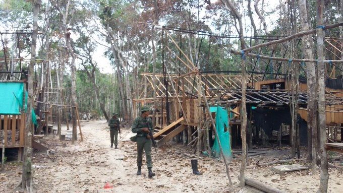FANB desmantela campamento ilegal de minería las riberas del río Orinoco