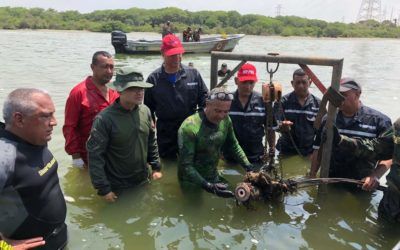 FANB realizó inspección del cable sublacustre dentro del Lago de Maracaibo