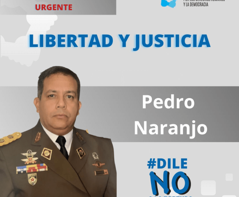 Excarcelan al general de división Pedro Naranjo, detenido desde 2018