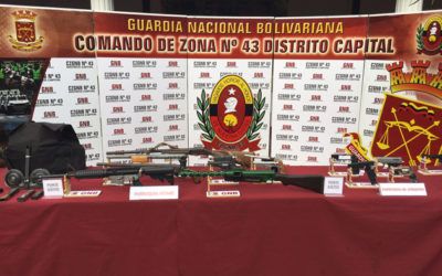 GNB incautó 26 armas de fuego y desmanteló siete bandas delictivas en Caracas