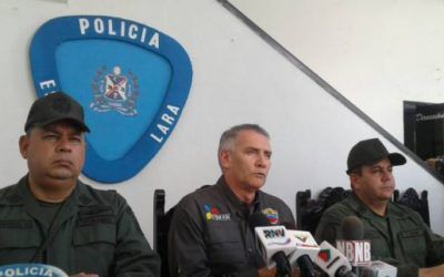 Gobierno nacional interviene Policía de Lara