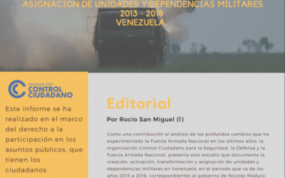 CREACIÓN, ACTIVACIÓN, TRANSFORMACIÓN Y ASIGNACIÓN DE UNIDADES Y DEPENDENCIAS MILITARES 2013 – 2018 VENEZUELA