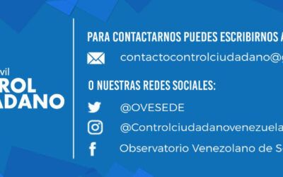 BOLETIN N ° 5. ENERO 2021 ǁ Control Ciudadano Un observatorio venezolano de seguridad y defensa