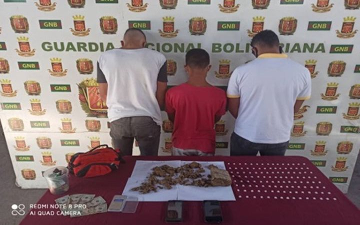 GNB incautó 936 gr de drogas en Táchira, Aragua y Lara