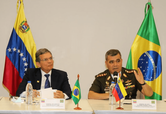 Padrino asiste a “reunión de trabajo y camaradería” con ministro de Defensa de Brasil