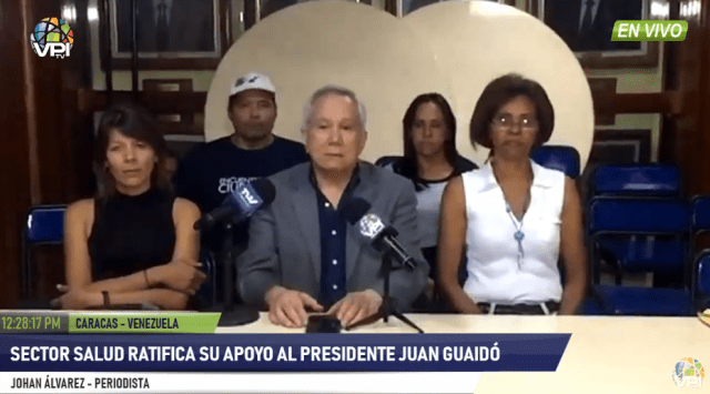 Sector salud respalda a Guaidó y exige la colaboración de la Fanb para la ayuda humanitaria