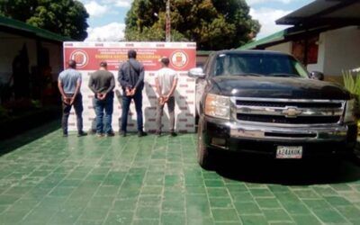 GNB detuvo en Apure a cuatro presuntos socios del cartel de Sinaloa