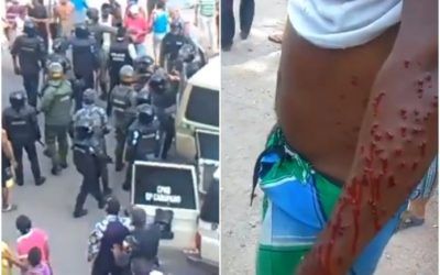 GNB reprimió con bombas lacrimógenas y perdigones protesta por gas doméstico en Carúpano #28Sep