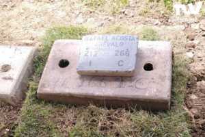 Cuerpo del capitán Rafael Acosta Arévalo fue sepultado en la parcela 12 del Cementerio del Este