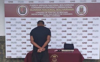 GNB capturó a sujeto con 43 mini envoltorios de droga en Tumeremo