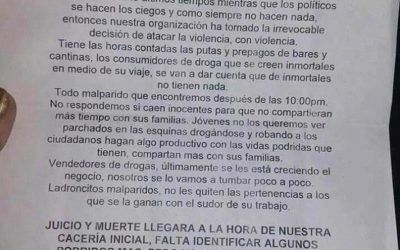 Grupo exterminio anuncia acciones en Tumeremo