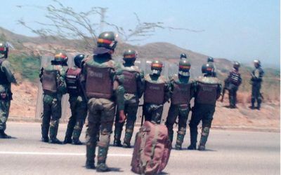 Reprimida por la GNB protesta de estudiantes de la UDO en Nueva Esparta