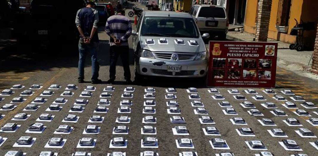 GNB incautó 100 kilos de presunta marihuana en Táchira