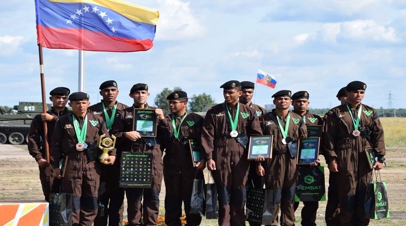Equipo venezolano REMBAT de la FANB logra 3er lugar en Army Games 2019 en Rusia