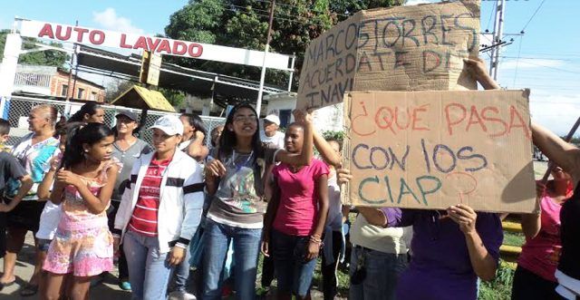 GNB dispersó protesta por comida en Santa Teresa del Tuy