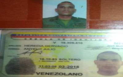 Denuncian que la Dgcim detuvo a familiares del capitán Ányelo Heredia