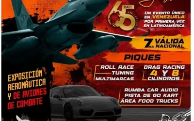 Carros de alta gama y un avión de combate: el evento de lujo que promociona la FANB