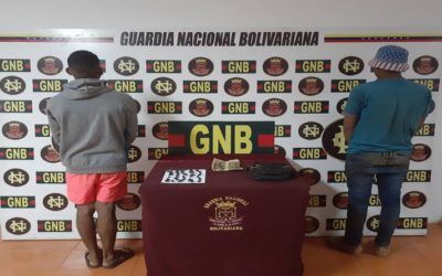 GNB capturó a dos ciudadanos con droga en la población de El Callao