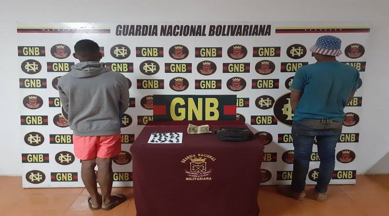GNB capturó a dos ciudadanos con droga en la población de El Callao