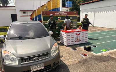 FANB detiene dos sujetos e incauta 50 envoltorios de cocaína en Táchira