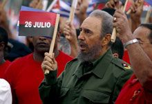 Visita delegacion palestina sede de los Comités de Defensa de Cuba.