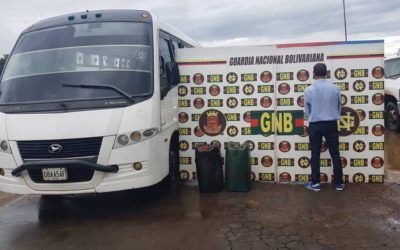 GNB capturó a ciudadano por tráfico de 1.140 litros de gasoil en El Dorado