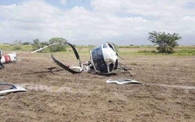 Caída de helicóptero de la FANB dejó tres heridos en Aragua #24Sep