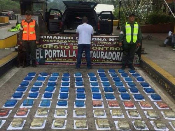 GNB incautó 51,500 kg de marihuana en el estado Táchira