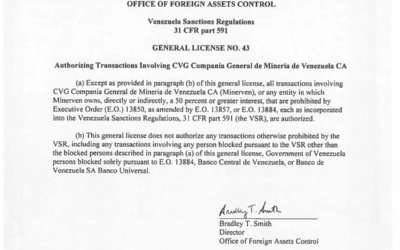 SOS Orinoco rechaza licencia de EE. UU. por 6 meses a Minerven y advierte el peligro de saqueo a la Amazonía venezolana.