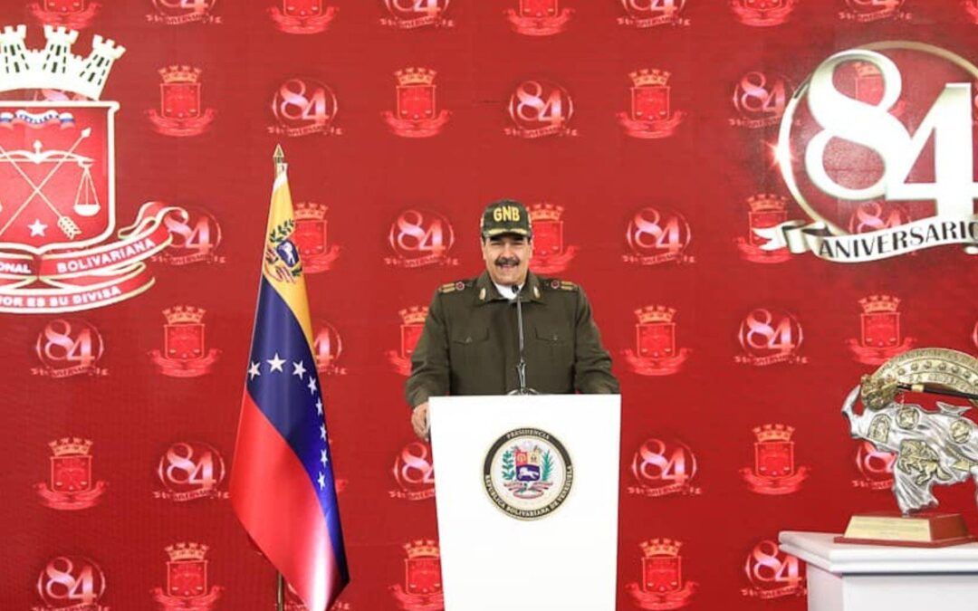 Van cuatro: Maduro no asiste en persona a acto de aniversario de la GNB