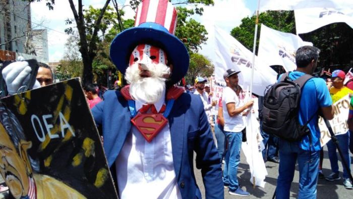 Oficialismo se concentró en la Plaza Morelos en apoyo a la FANB
