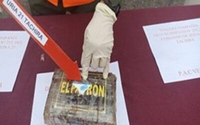 GNB incautó en Táchira 151 panelas de cocaína transportadas en un vehículo